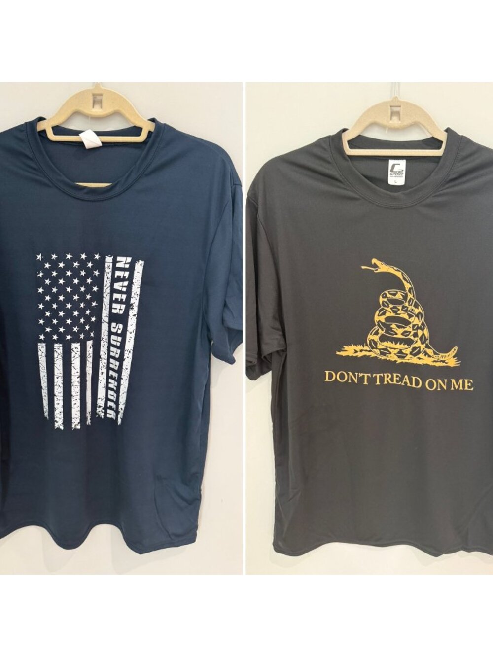 NWOT C2 Sport Patriotic T-Shirt Bundle Men Large